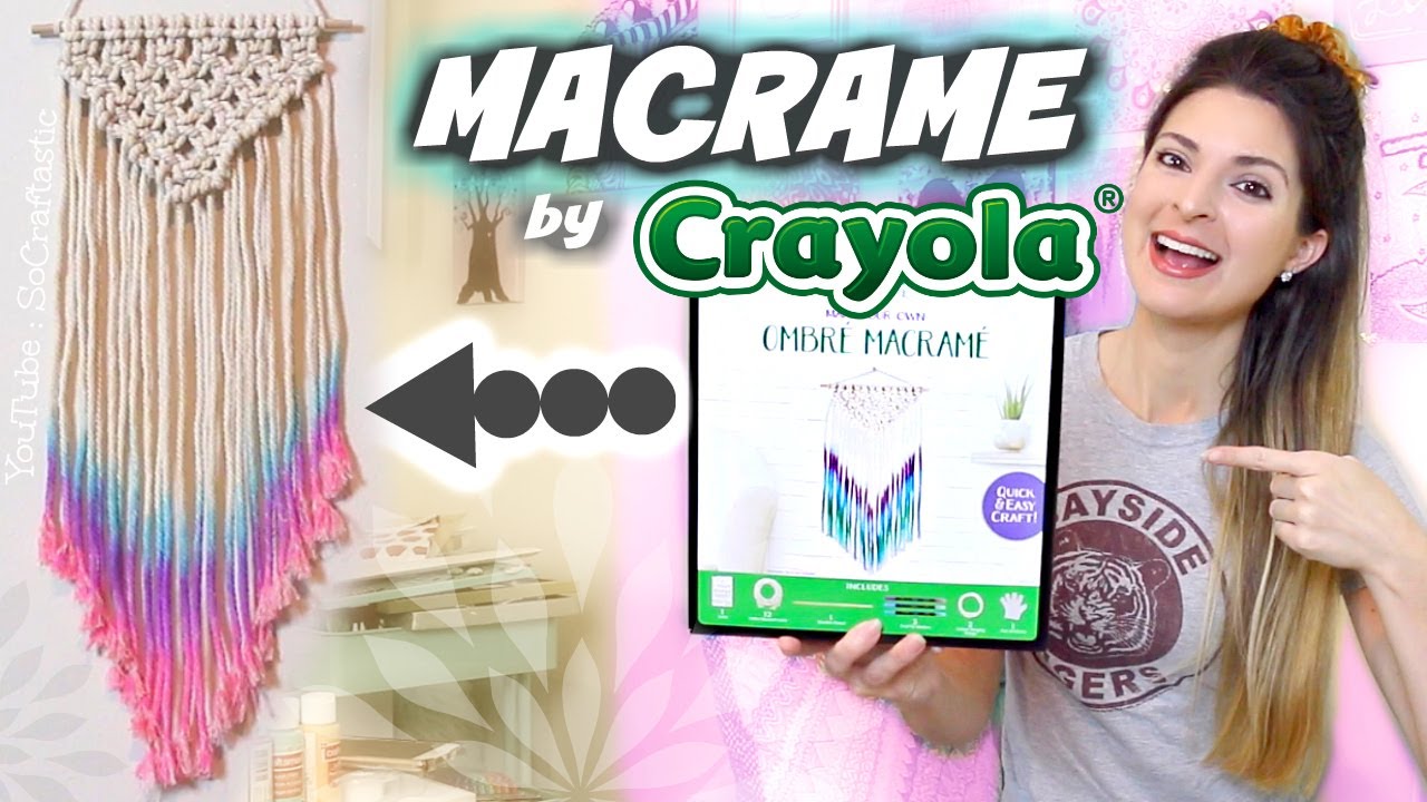 Testing an OMBRE MACRAME Craft Kit by Crayola!