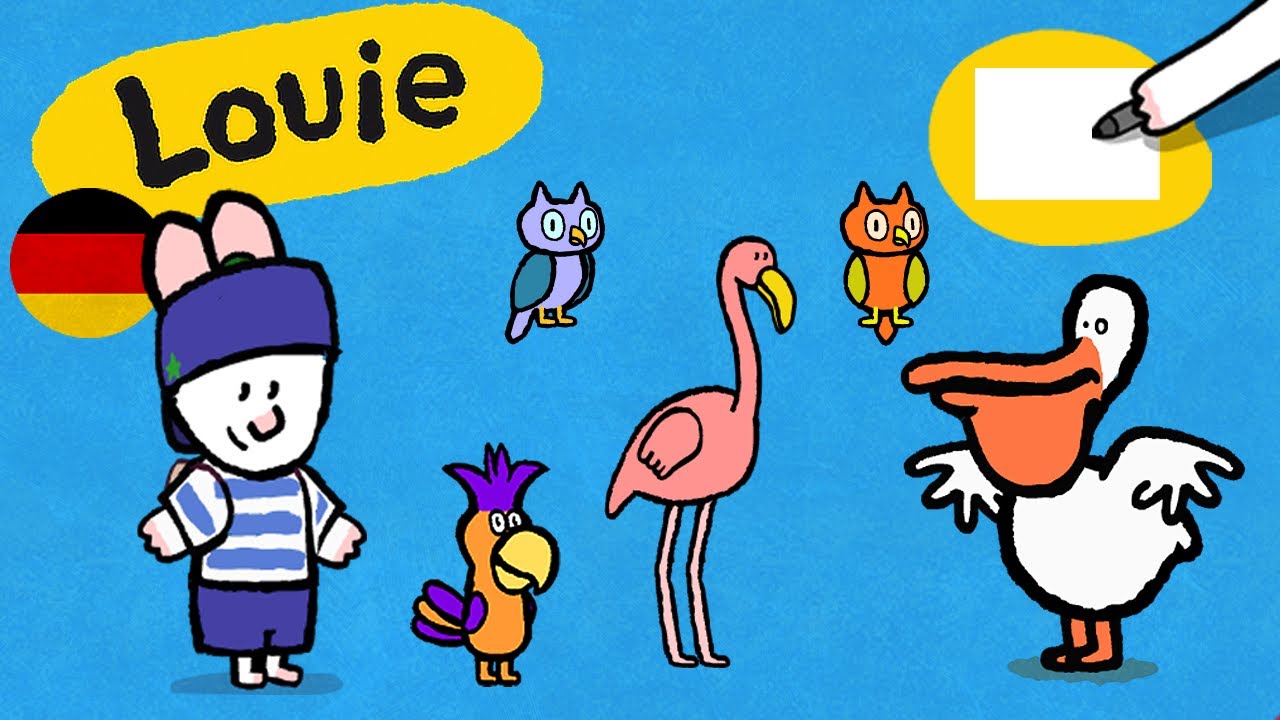 Louie, mal mir 🎨 Lustige Vögel | Zeichentrickfilm für Kinder 🎨