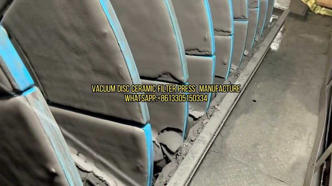 rotary vacuum disc ceramic filter press 