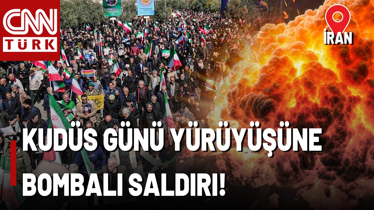 🚨İran'da Miting Alanı Bölgesinde Patlama! İşte Tahran'daki O Yürüyüşe Saldırı Anı...