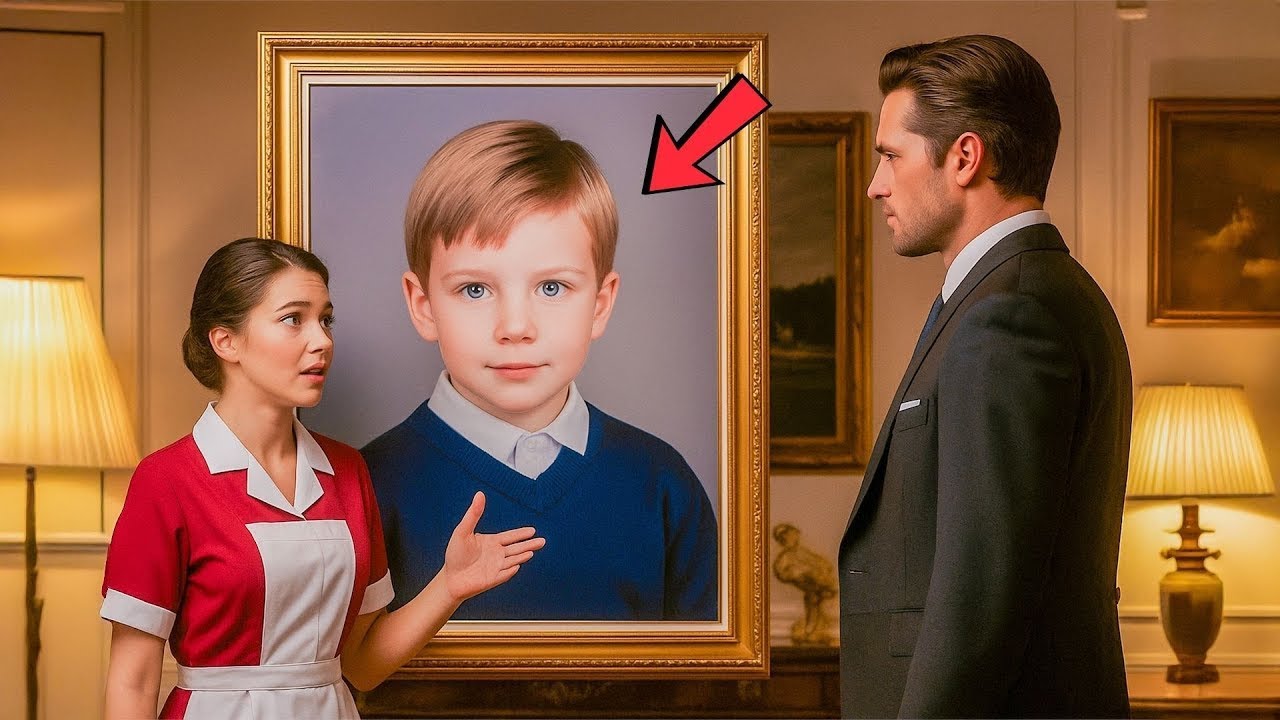 “Senhor, esse menino cresceu comigo no orfanato!” — disse a faxineira ao ver o retrato na parede