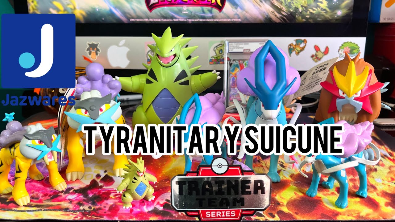 NUEVAS FIGURAS DE POKEMON SELECT #jazwares  #suicune #tyranitar