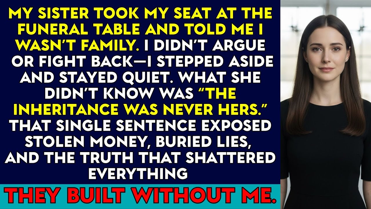 My Sister Took My Seat And Said “You’re Not Family” — I Didn’t Fight Back