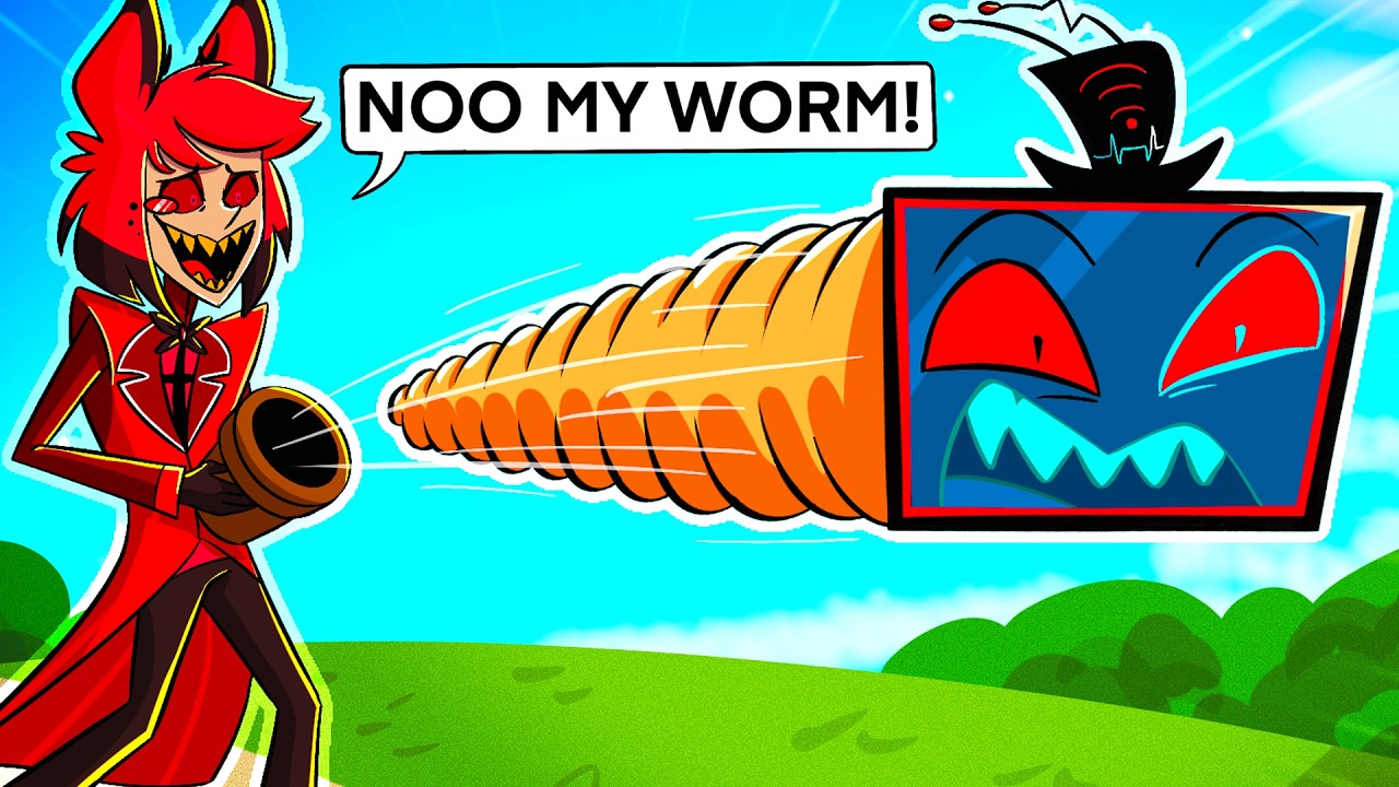 Alastor Plays with VOX'S WORM in Roblox!