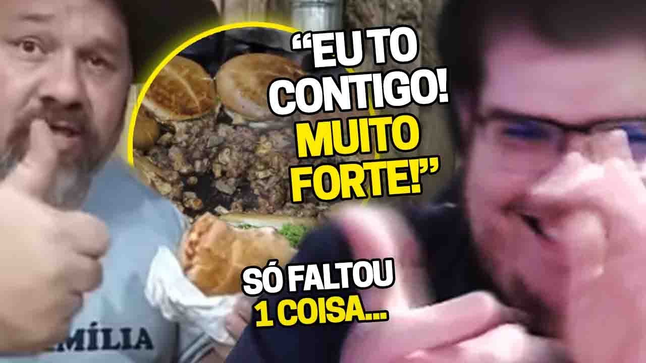 CASIMIRO REAGE: XIS GAÚCHO - BURGUER CAMPEIRO DE DISCO DE ARADO! TA BUENO? | Cortes do Casimito