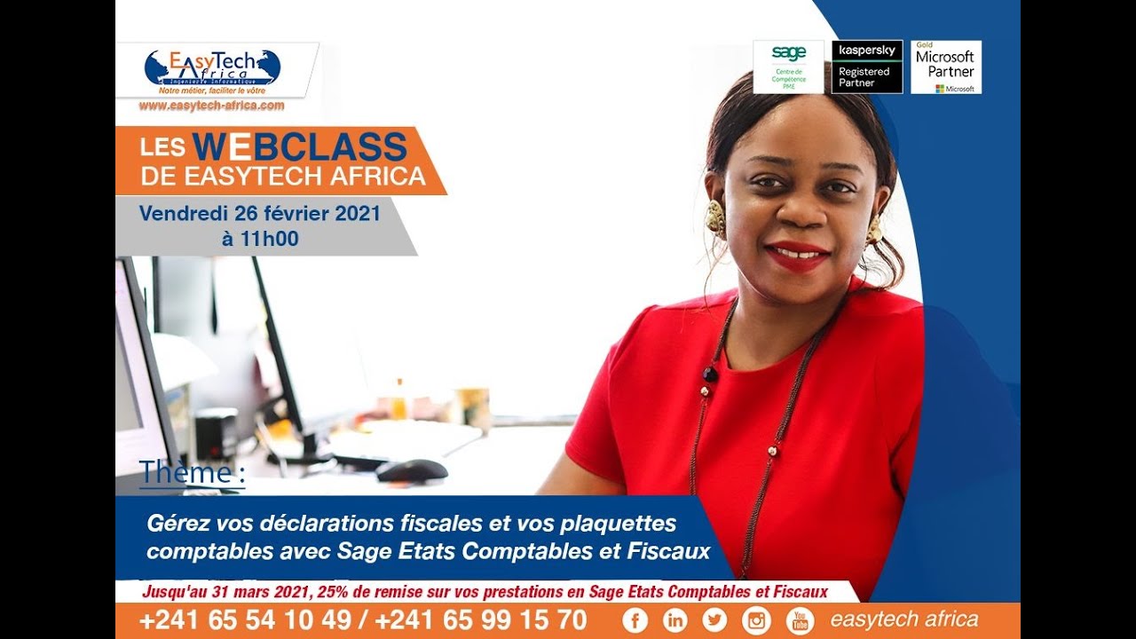 WebClass du 26/02/2021 Gérez vos déclarations fiscales et vos plaquettes comptables avec Sage ECF