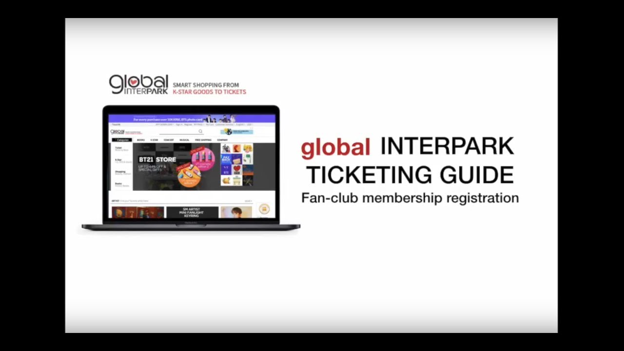 GLOBAL INTERPARK TICKETING _ fanclub registration guide
