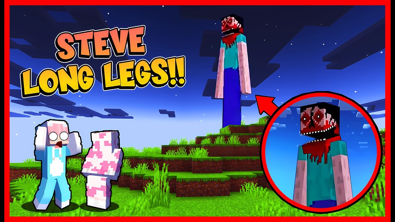 ATUN & MOMON MELIHAT PENAMPAKAN STEVE LONG LEGS YANG MENGERIKAN !! Feat @MOMON Minecraft