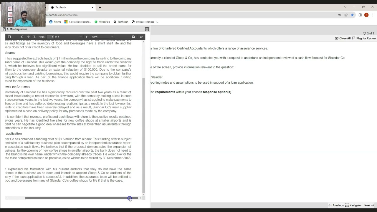 Mar June 2023   Question 2   Gloop Co || AAA – Advanced Audit and Assurance ||