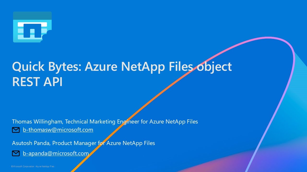 Quick Bytes: Azure NetApp Files object REST API