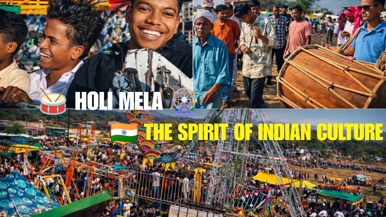 The Spirit of Holi Mela 🎡 | Indian Cultural Festival 🇮🇳