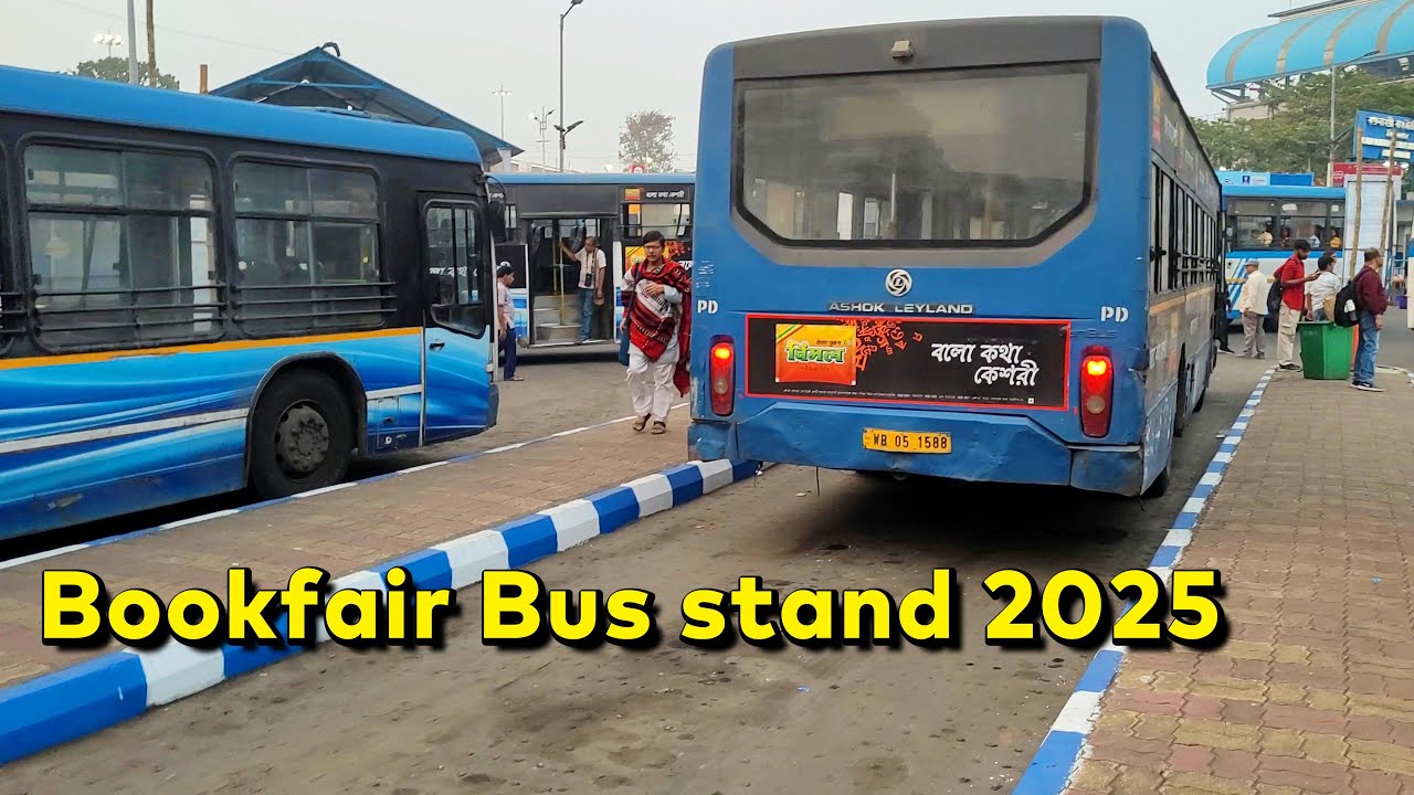 International Kolkata Book Fair Bus Stand 2025 | Karunamoyee Bus Terminal Bidhannagar |
