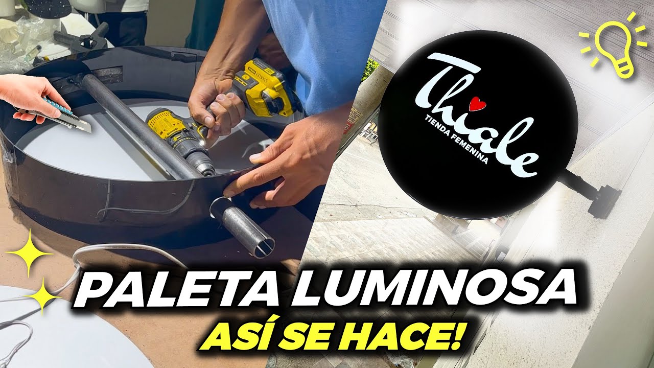 Cómo fabricar una colombina luminosa en acrílico | Tutorial paso a paso 💥