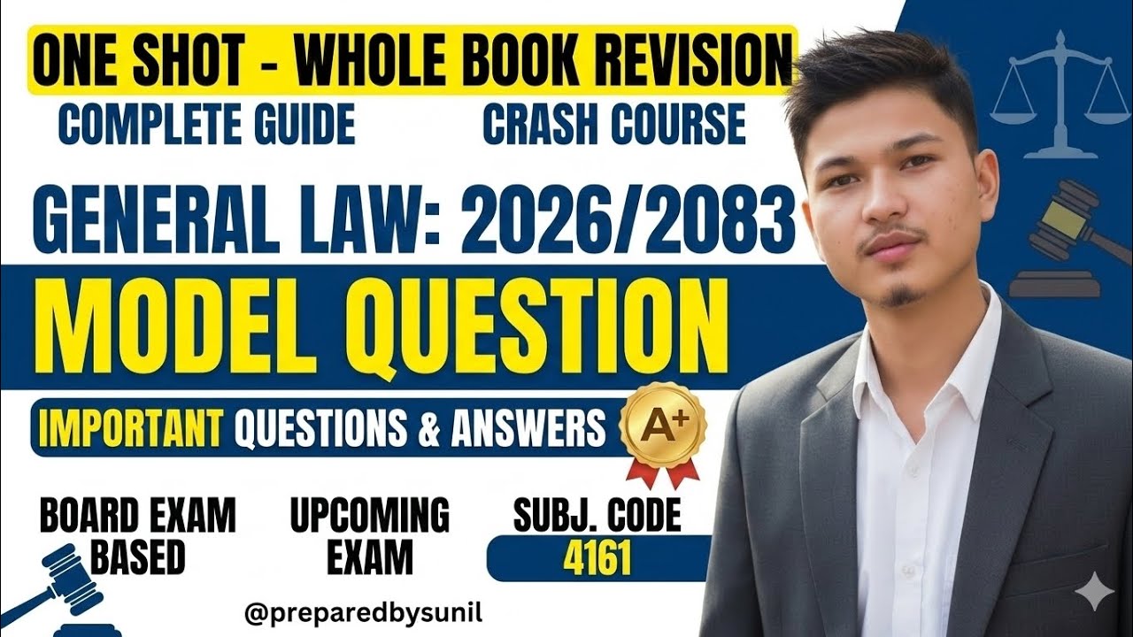 NEB Class 12 General Law 2083/2026 Model Questions with Answers | Full Solution Important Questions 