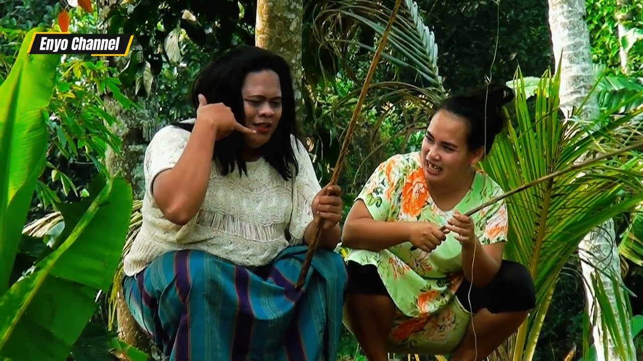 Ceu Renren dan Ceu fiyah | lagi asik mancing eh datang yang nagih