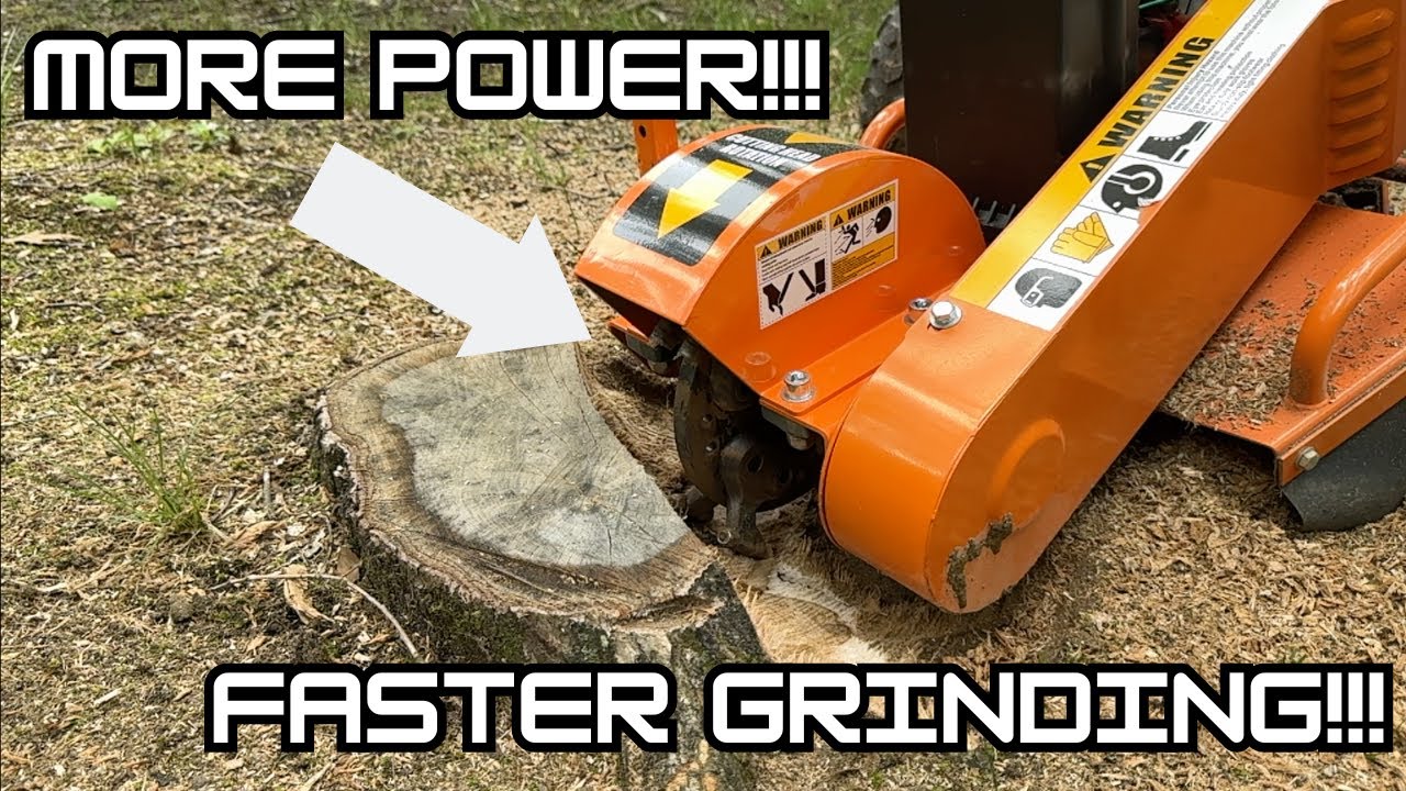 Upgrading My Power King Stump Grinder With Green Teeth!