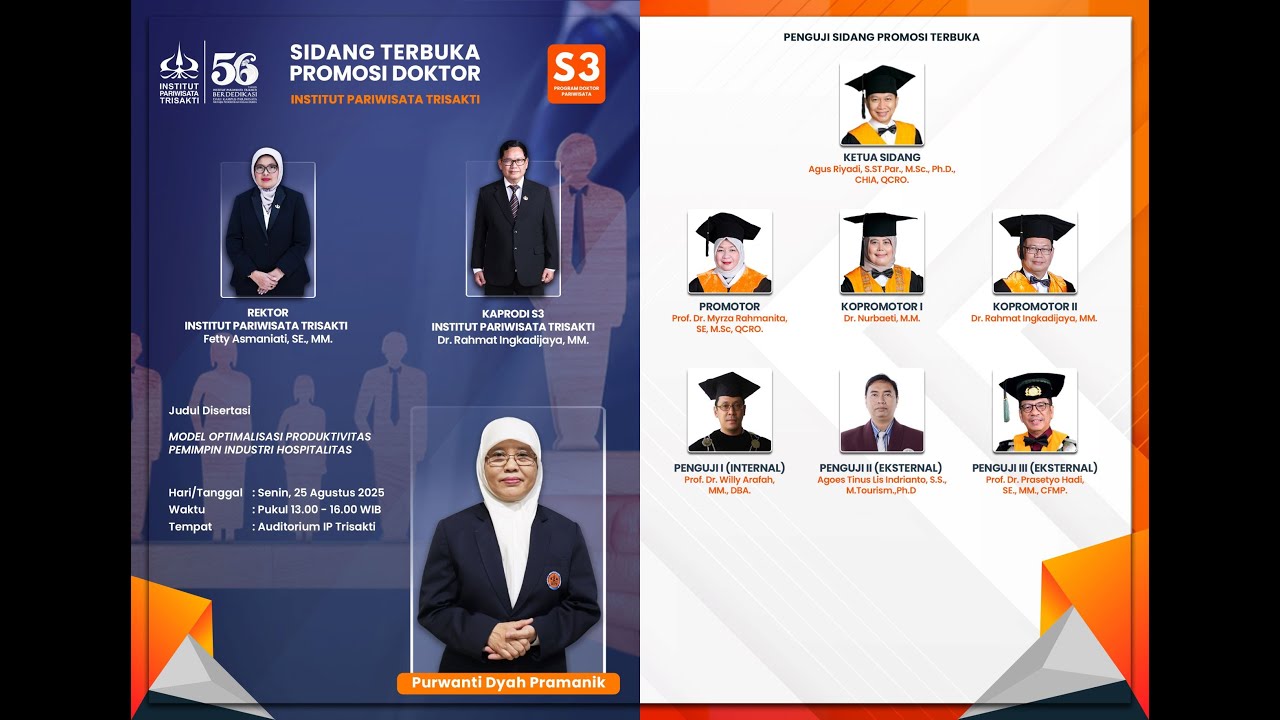 Sidang Terbuka Promosi Doktor Institut Pariwisata Trisakti - Purwanti Dyah P (25 Agust 2025)-0310803