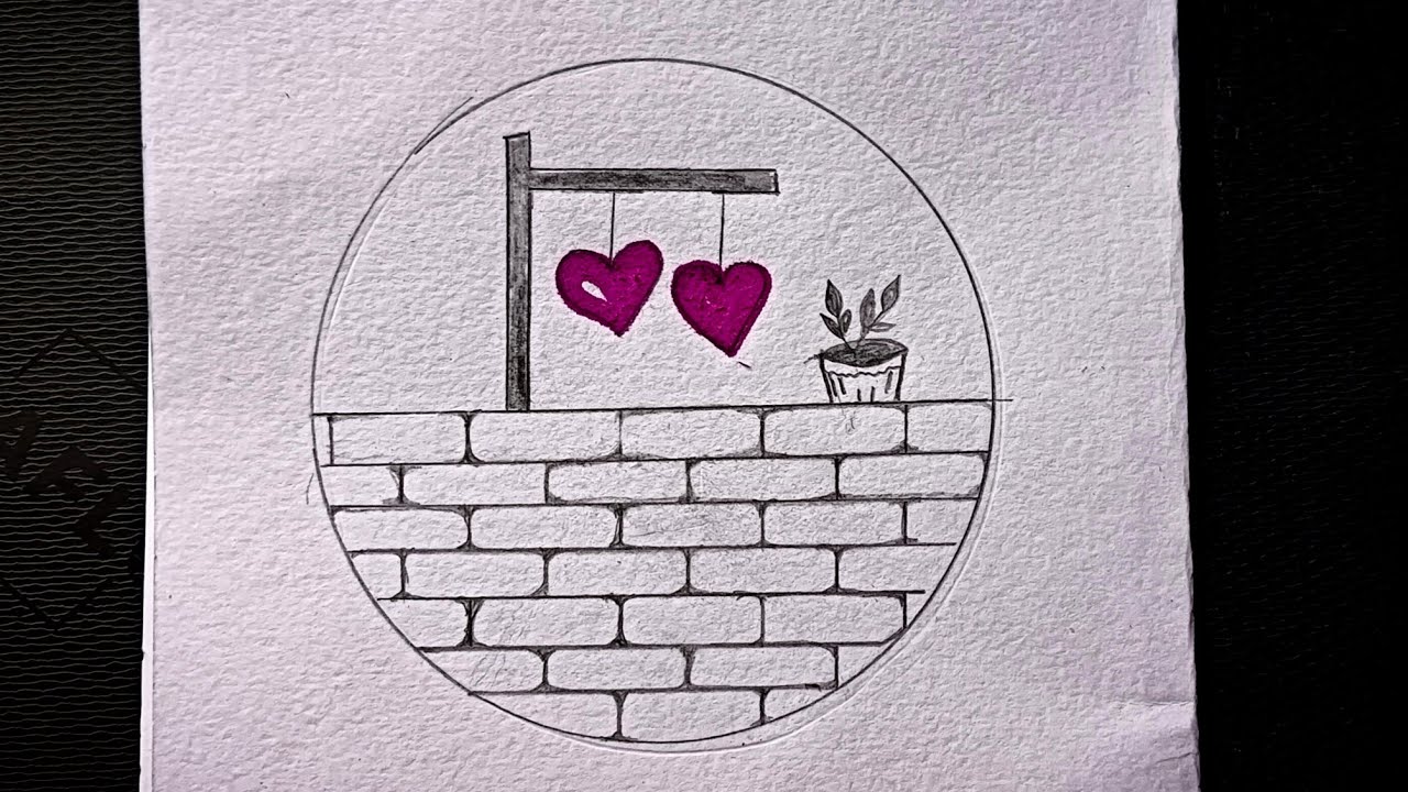 Circle scenery drawing easy।। beautiful circle scenery drawing easy।। circle scenery drawing herd।