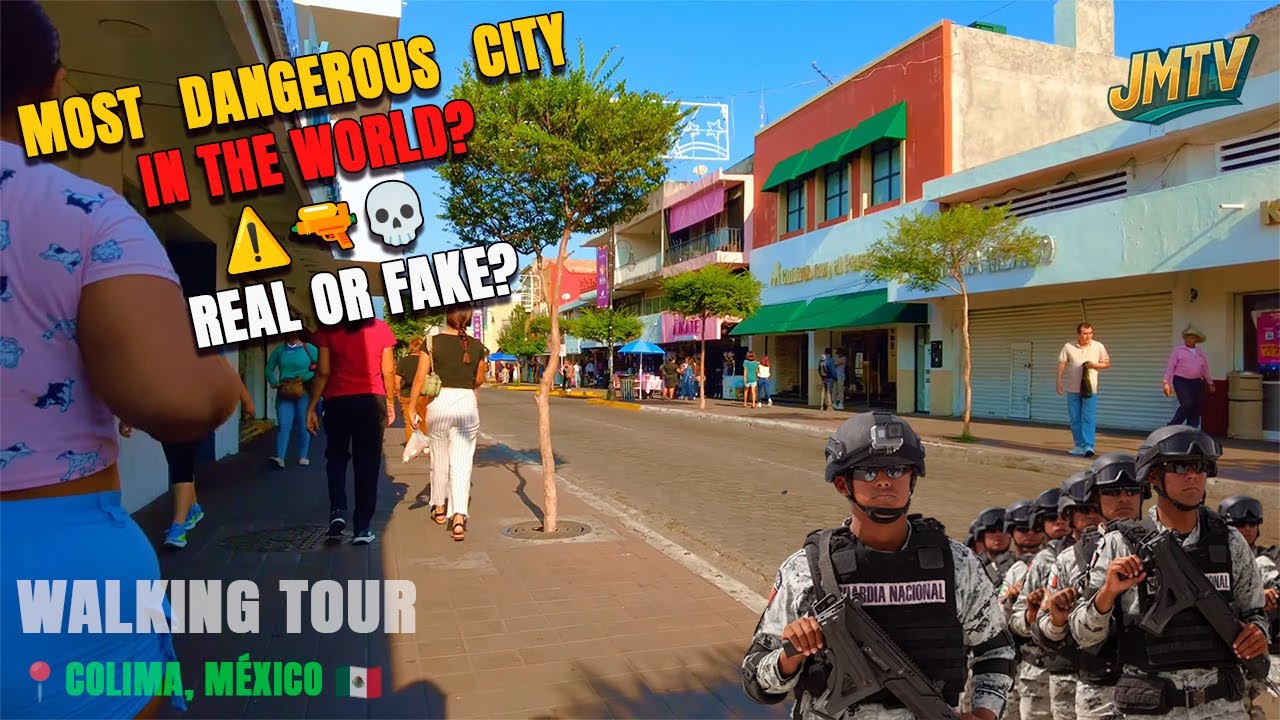 Walking Tour Colima, México 🇲🇽 | MOST DANGEROUS CITY 2025? 🌞 2K December