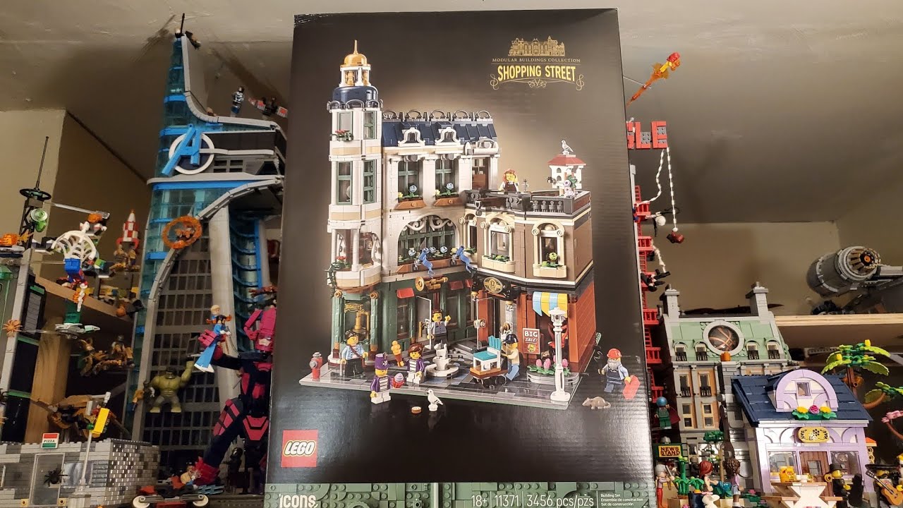 January 1st Lego haul and starting to build shopping street modular building