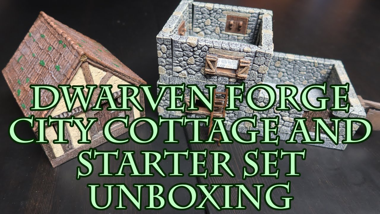 Dwarven Forge City Cottage and Starter Set Unboxing