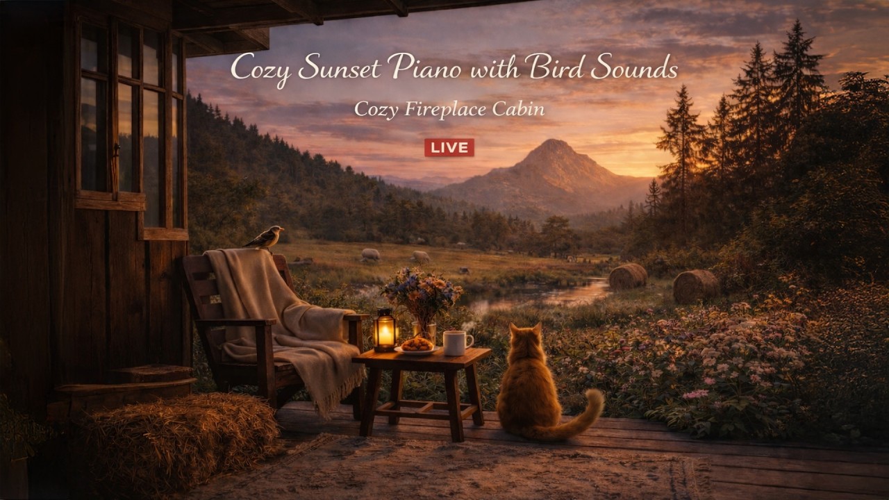 LIVE: Como Lake View Balcony Ambience 🌿 | Summer Calm Piano Music for Relax & Focus 🎹