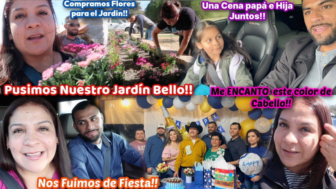Trabajamos Juntos en Nuestro Jardín‼️🤩+Le di un Toque a mi Cabello😍+Fuimos a Celebrar en Familia🥳