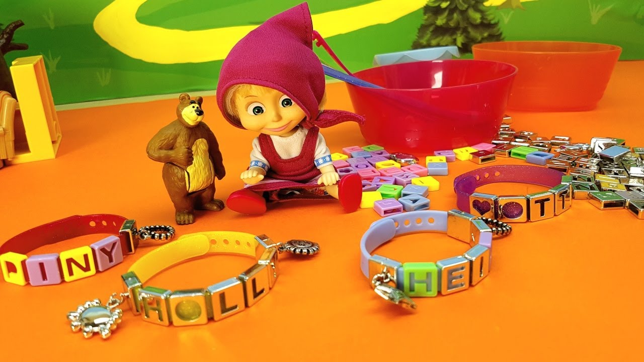 Realizzazione di braccialetti personalizzati con Masha e Orso❗️❗️