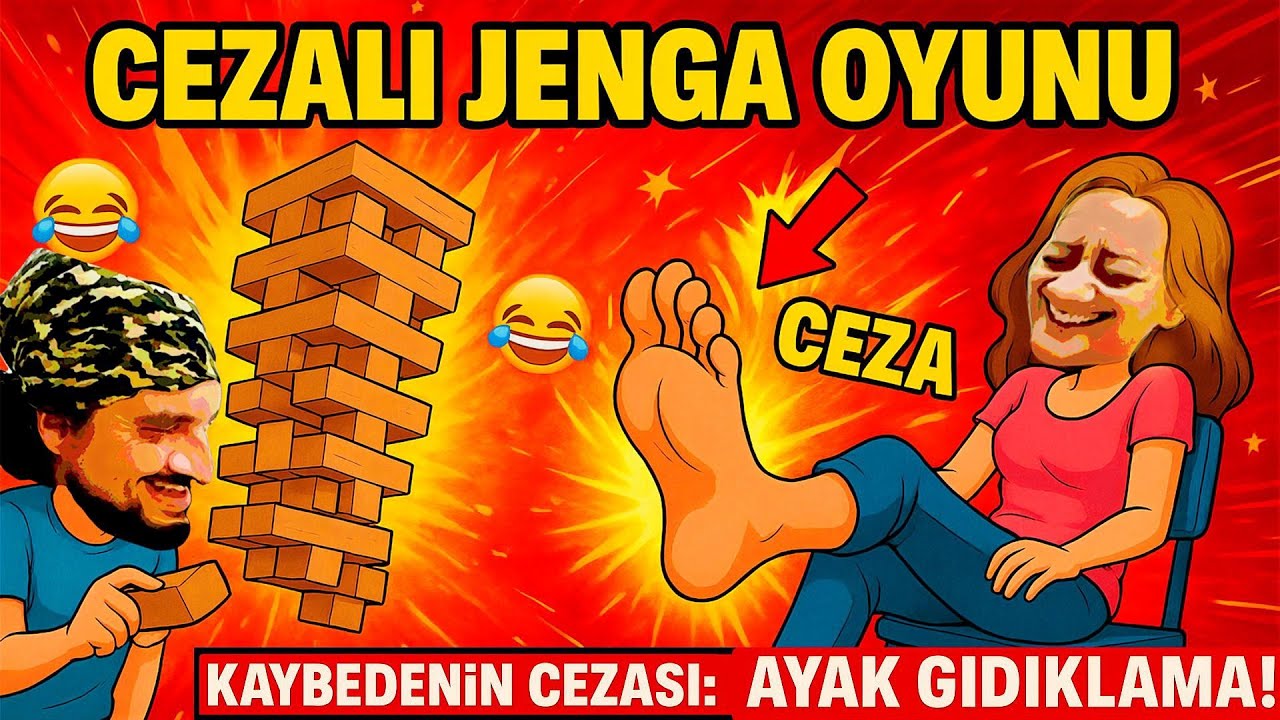 Kaybeden Ayakları Gıdıklanıyor! 😱👣 Cezalı Jenga Challenge