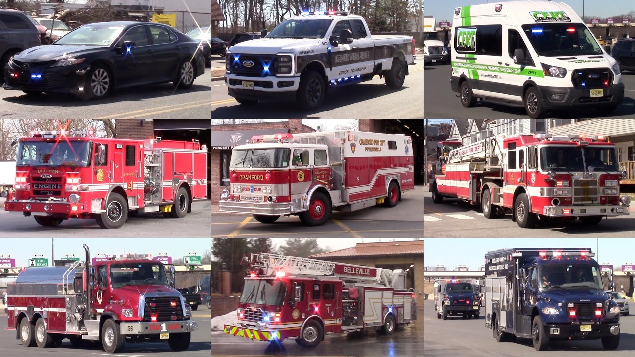 Police Cars Fire Trucks And Ambulances Responding Compilation Part 43 - March 2026