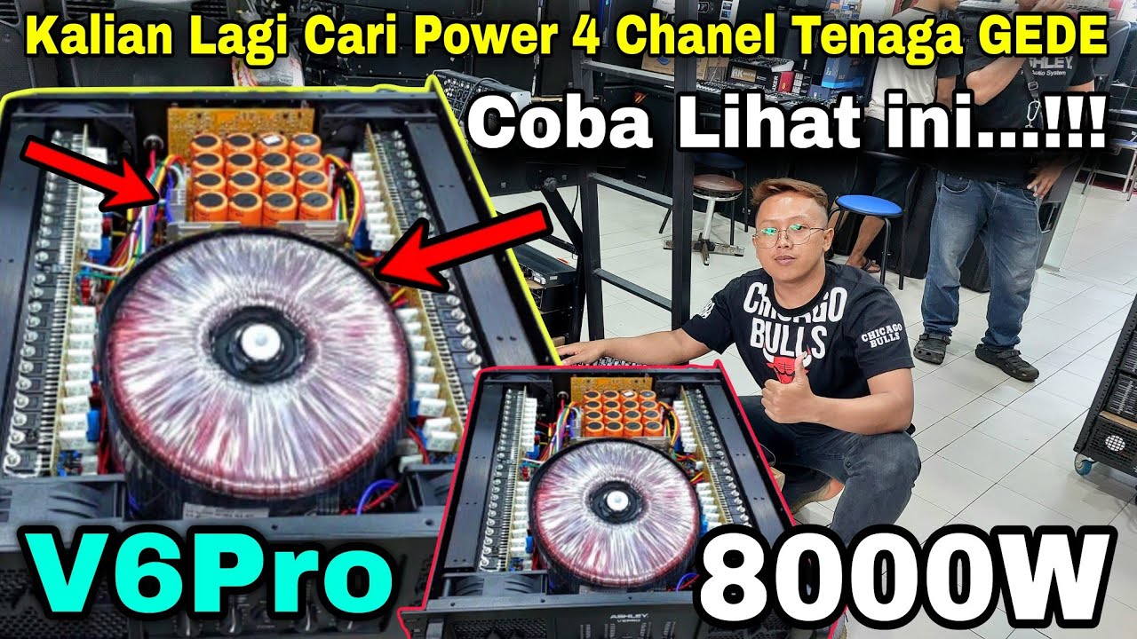 Power 4 Chanel Tenaga Badak Lur - Kalian Boleh Coba ? ASHLEY V6PRO Terbaru 2023 - GLERRR