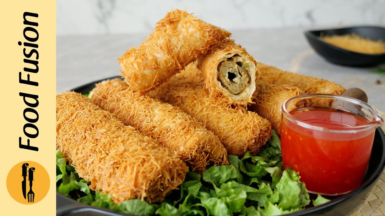 Crispy Seekh Kabab Roll Recipe By Food Fusion