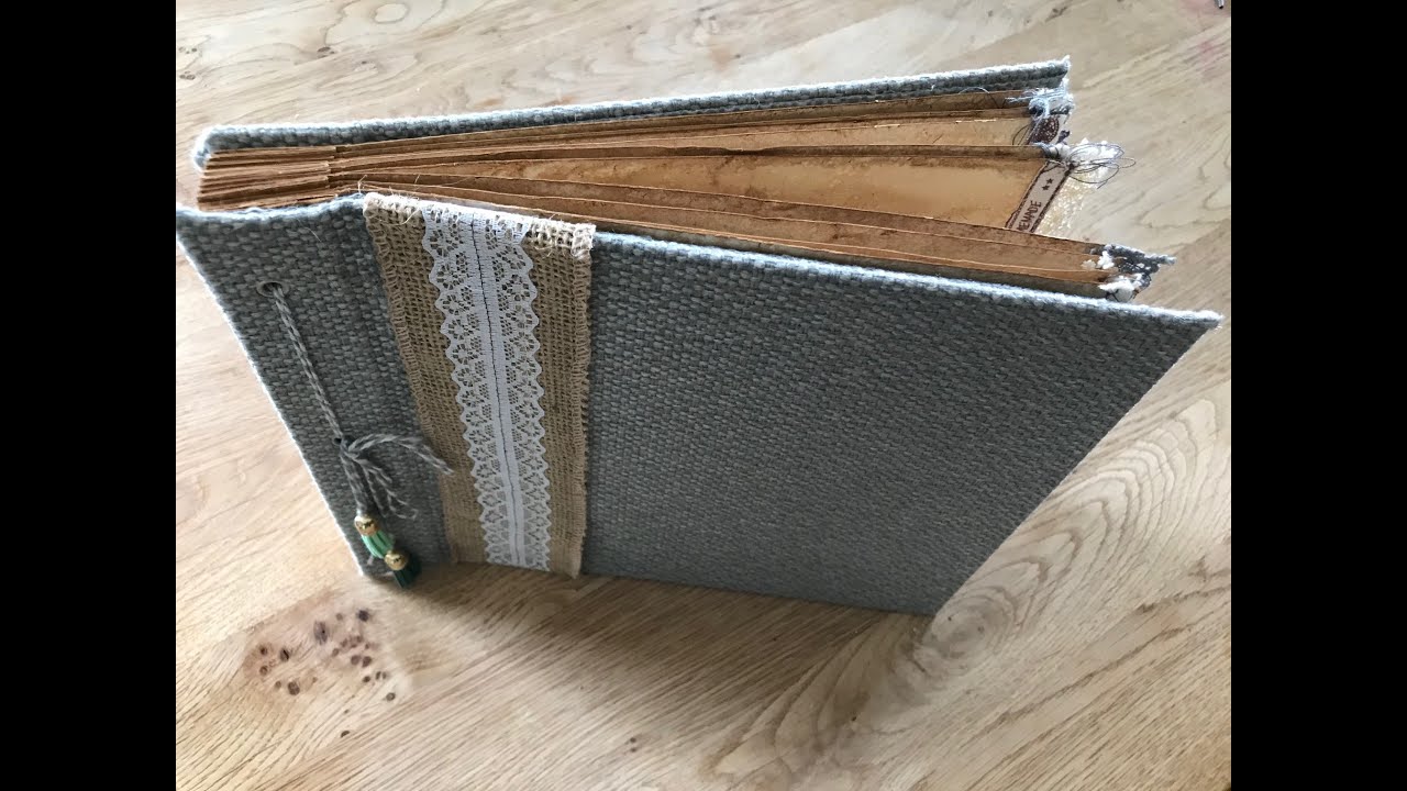 Shabby chic/Vintage Fotoalbum mit ganz einfacher Bindung