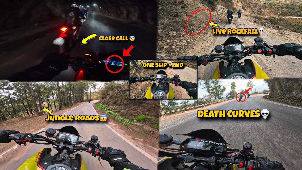Life Ki Sabse Khatarnak Road Bike Ride 😱 | Manali To Shimla Bike Ride 🏍️ | Close Calls 😰
