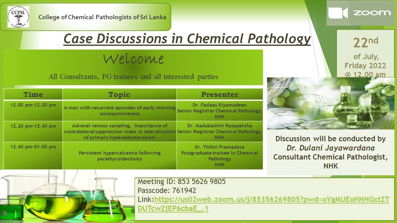 2nd Case Discussion in Chemical Pathology