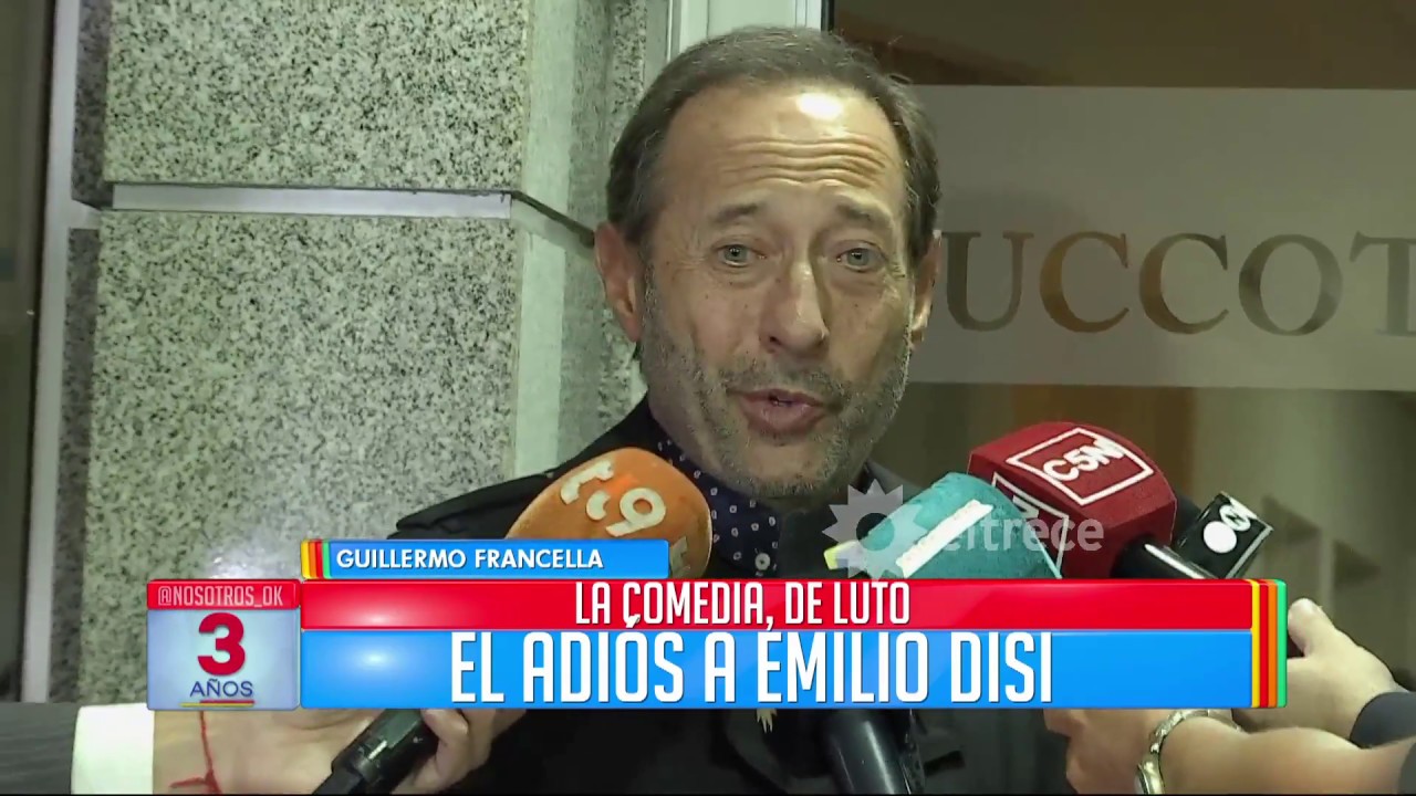 Las sentidas palabras de Guillermo Francella tras la muerte de su amigo Emilio Disi
