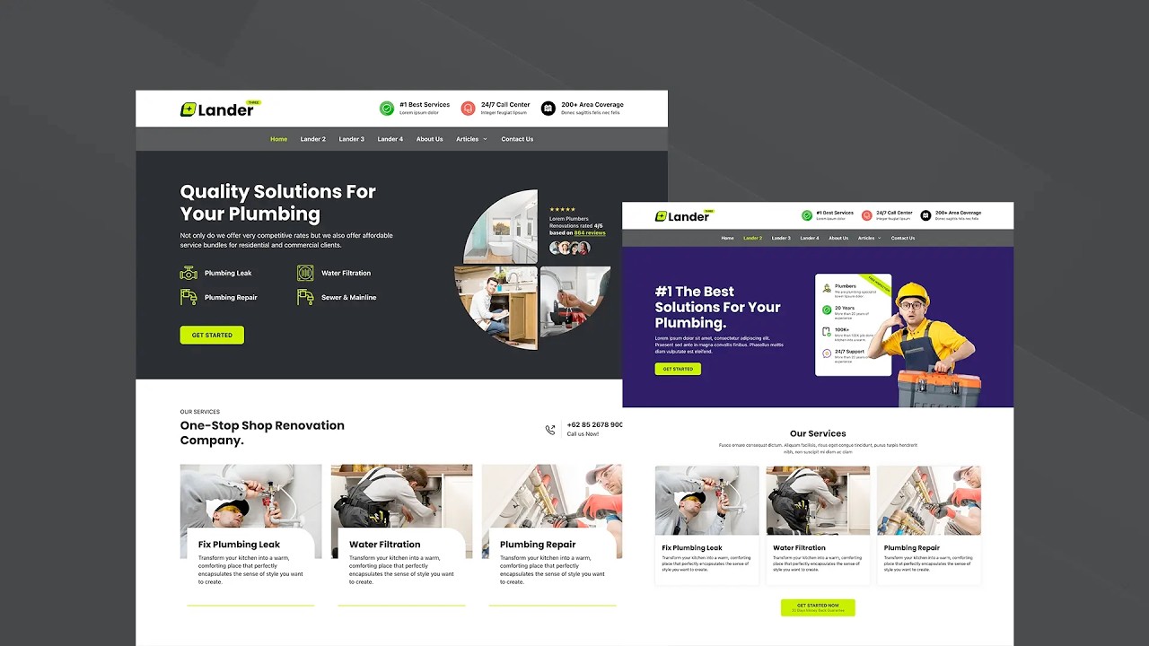Template Wordpress Untuk Jasa Renovasi Rumah - GP Lander 3
