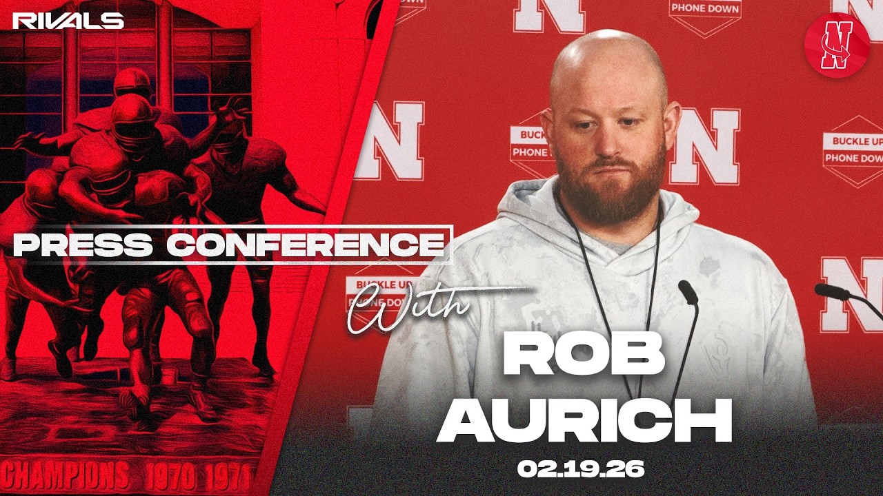Nebraska Football: New DC Rob Aurich first press conference with Huskers (Feb. 19, 2026)