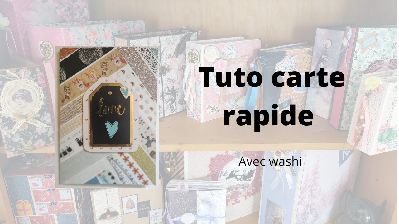 tuto carte très rapide avec du washi