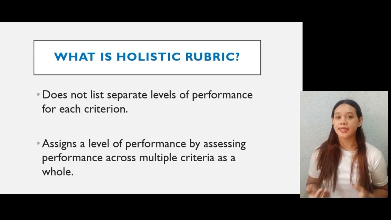 Analytic Vs. Holistic Rubric