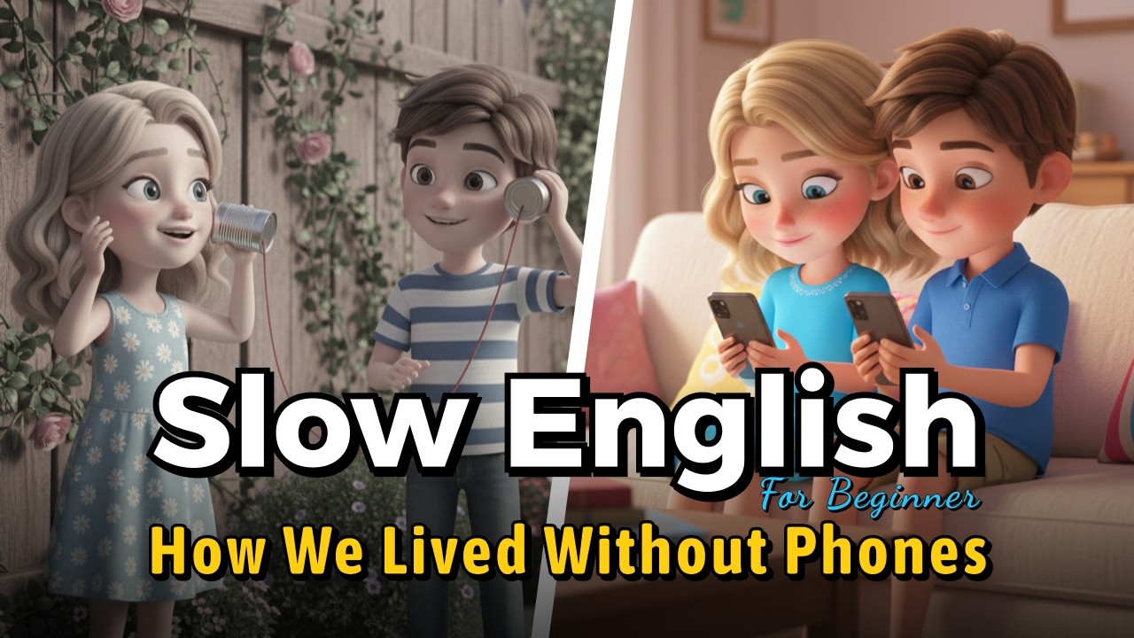📵🌞 How We Lived Without Phones 🎧 Easy English Listening & Speaking Practice