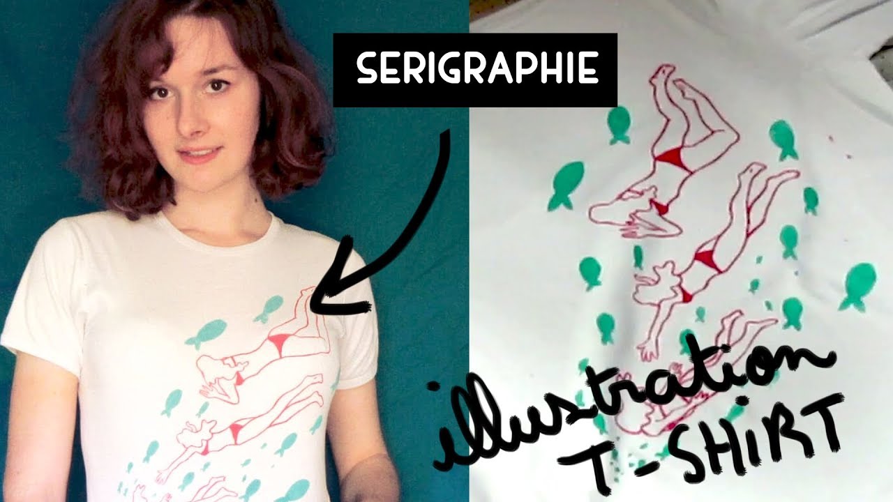 Faire ses PROPRES T-SHIRTS en SÉRIGRAPHIE ! ✍👚
