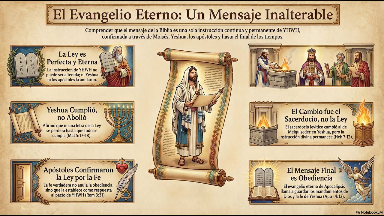 181 Evangelio Eterno: Dios, Moises, Profetas, Yeshua, Apostoles, 144k, 2 testigos, Angel