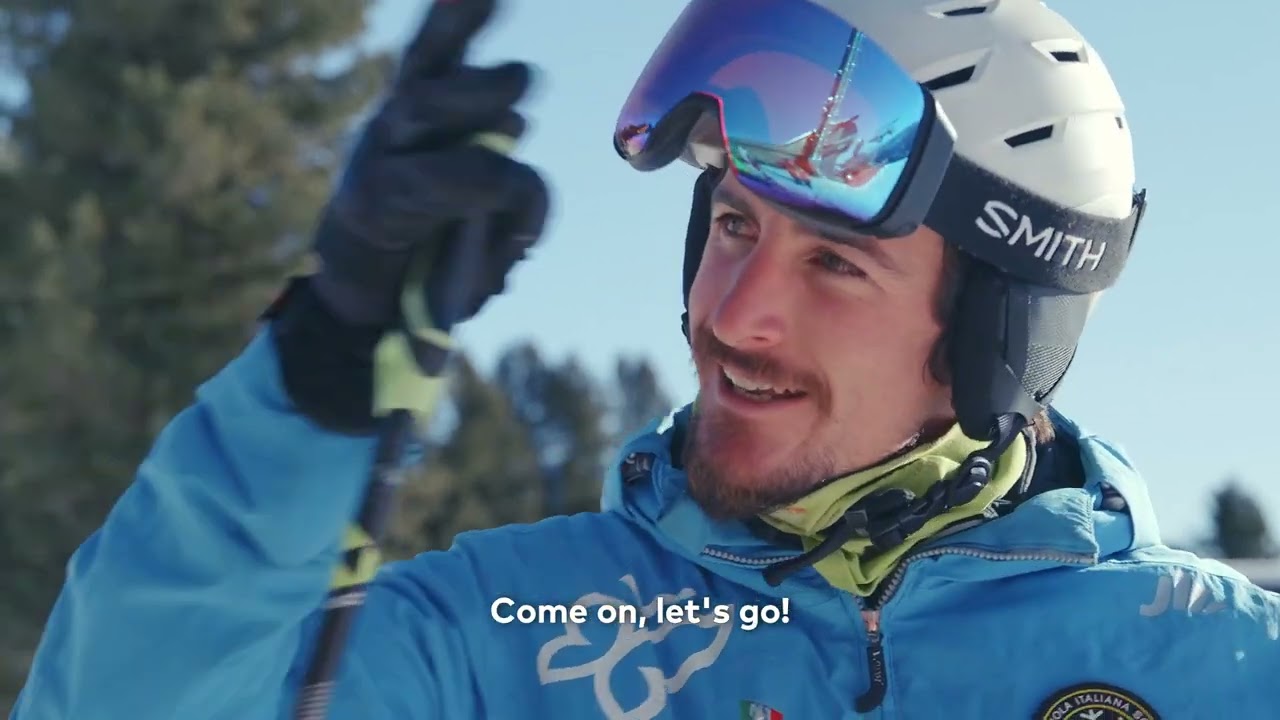 a ski instructor's day in the Dolomites