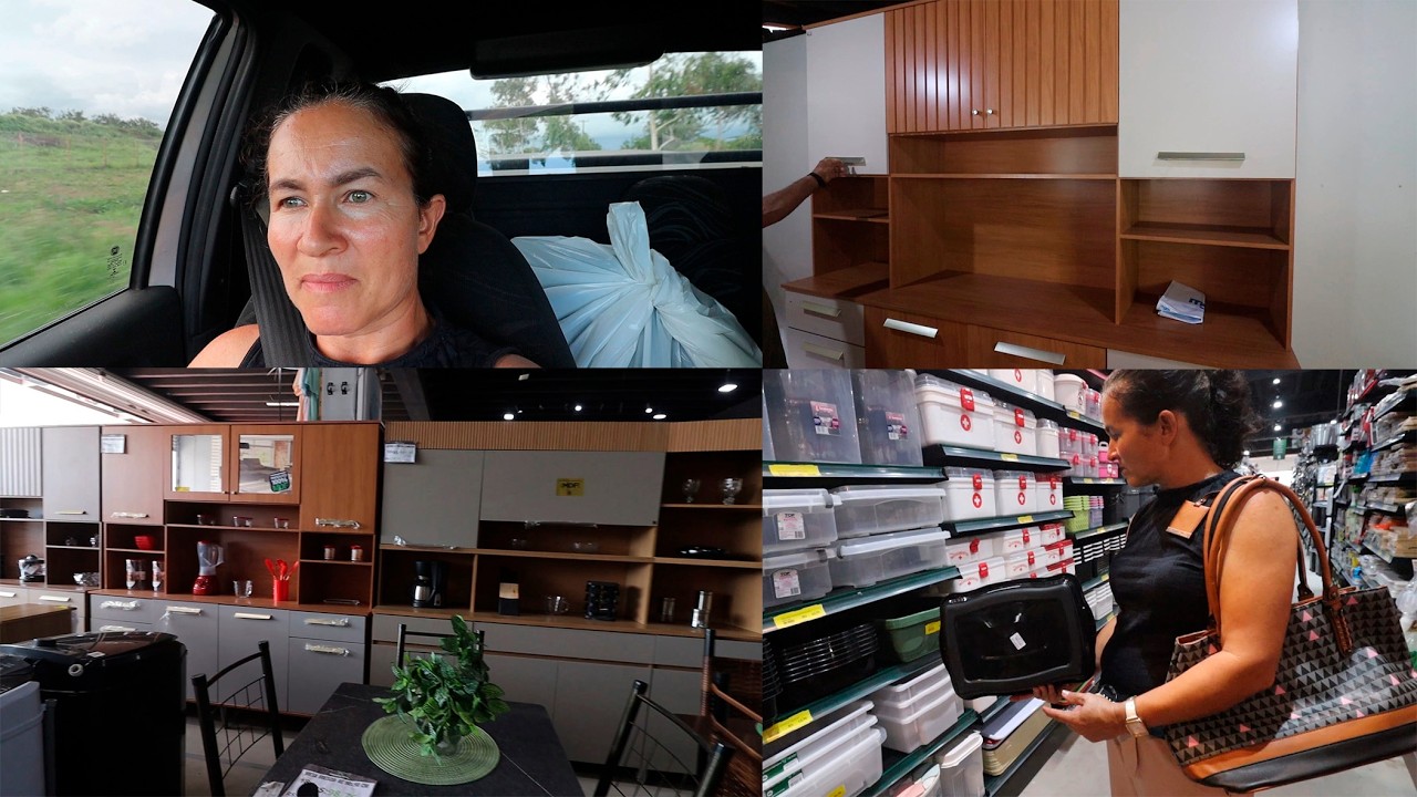 FUI NA CIDADE COMPRAR ARMÁRIO DE COZINHA NOVO COM MINHA FILHA