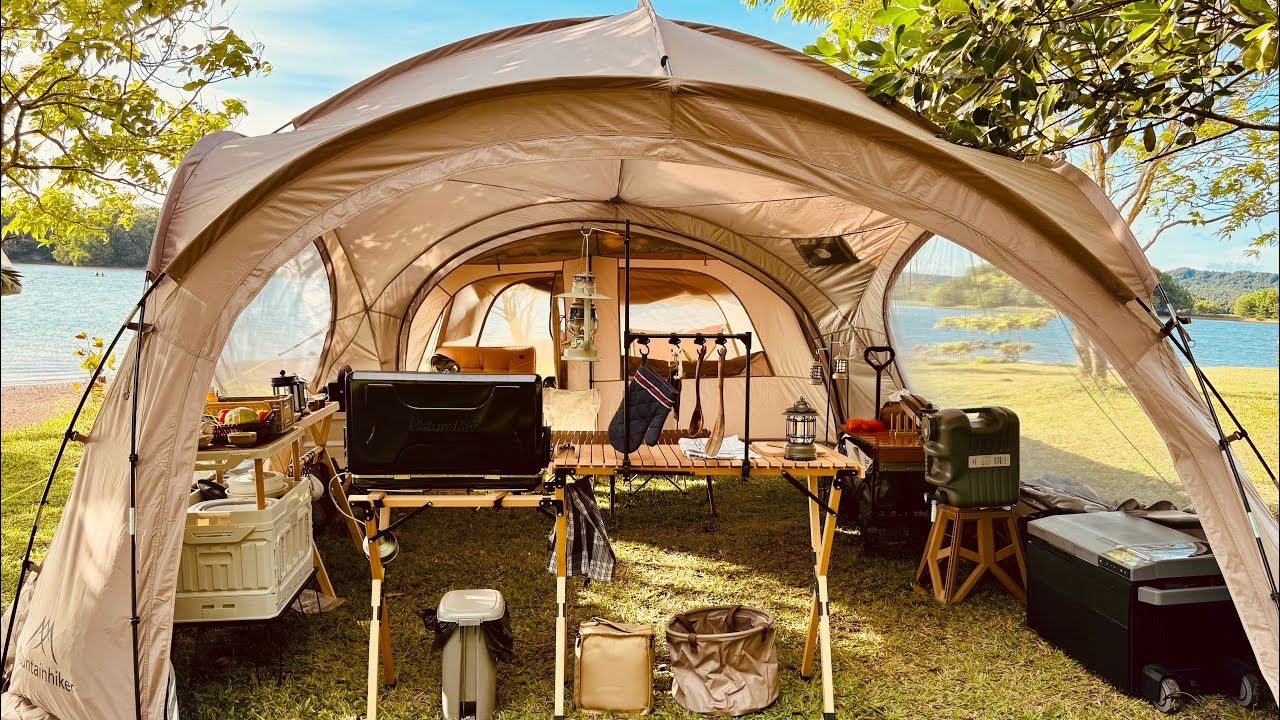 Lakeside Camping | Kaliraya Surf Kamp | Vidalido Poon San L | Mountainhiker Dome | Naturehike