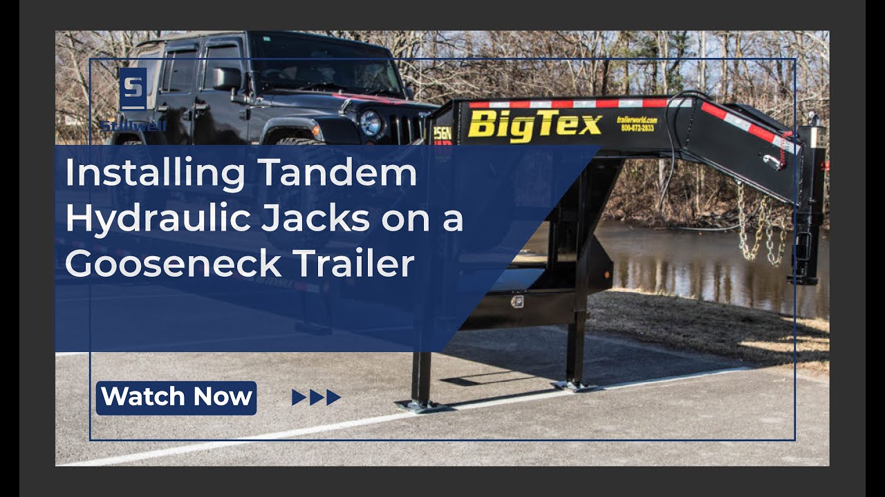 Installing Tandem Hydraulic Jacks on a Gooseneck Trailer