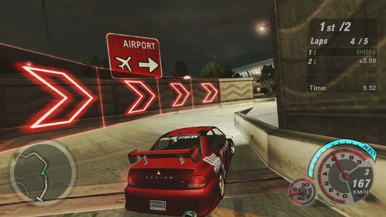 Need For Speed: Underground 2 - ADVAN Mitsubishi Lancer ES HalfVolution vs Caleb (last race)