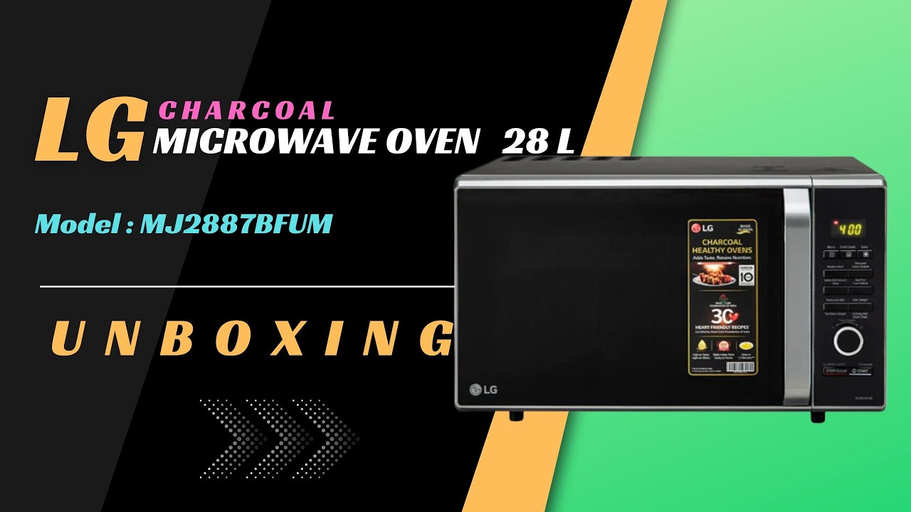 LG CHARCOAL CONVECTION MICROWAVE OVEN 28 L _ MJ2887BFUM