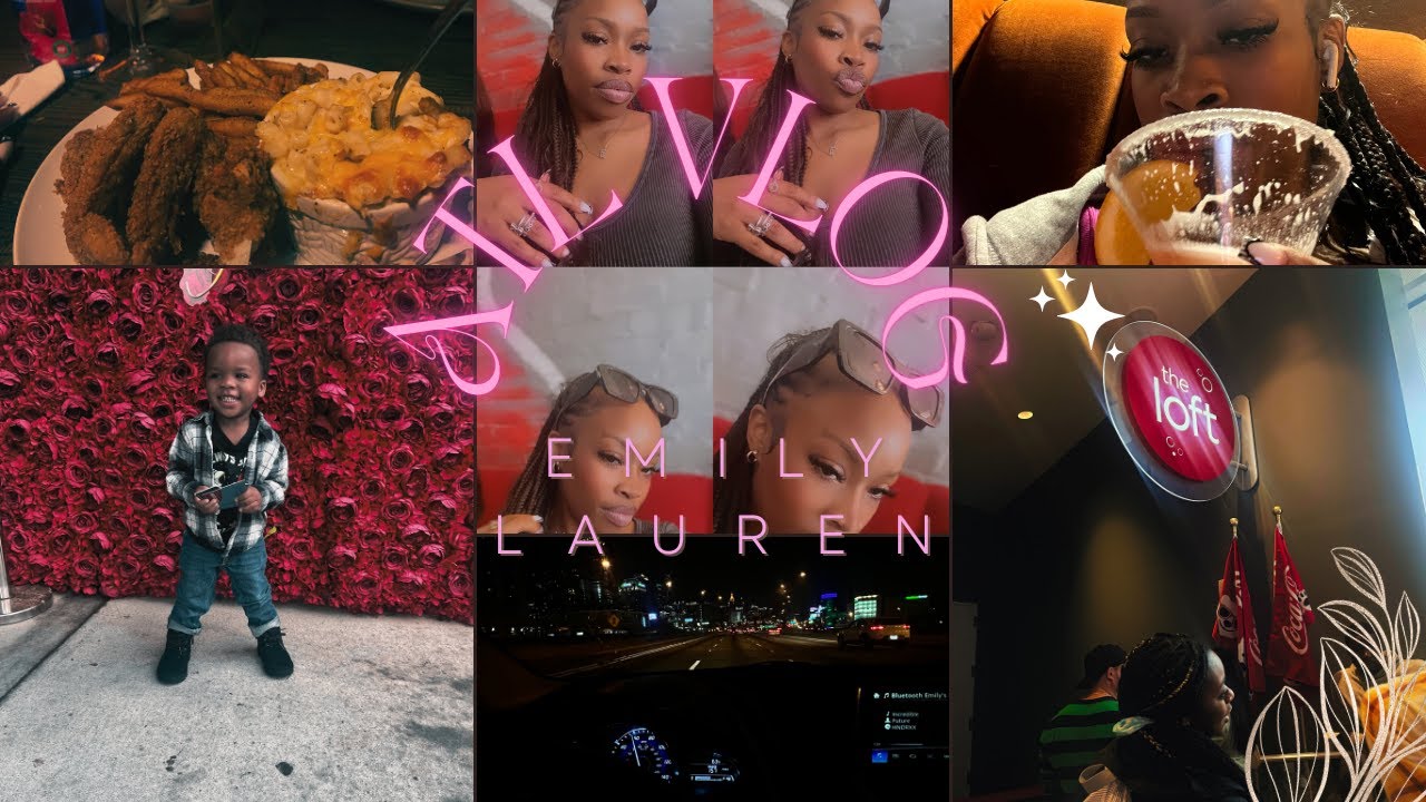 SpringBreak23 ATL vlog | food dates, aquarium, family time + more | Emily Lauren